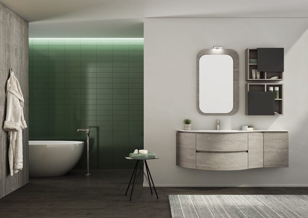 Mobili da bagno curvi - collezione Freedom