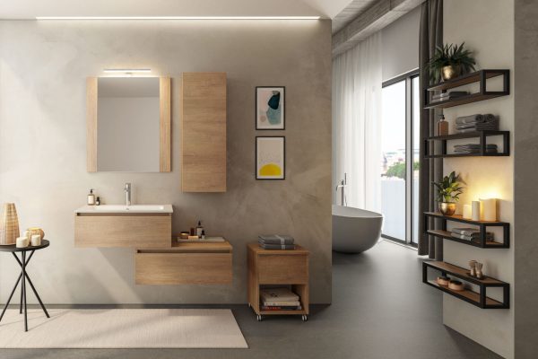 Mobile bagno in legno di recupero (XN-BAG001) - Mobili su misura a